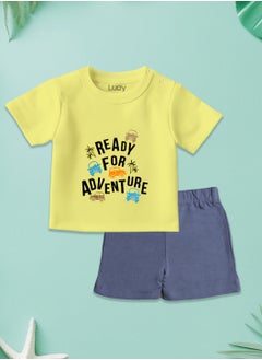 LUAY LUAY 100% Organic Cotton T-shirt+Onesies Pack of 3 set Baby 3in 1Gift Set for Unisex Baby Pure Cotton_Soft,Smooth& Machine,Washable,Breathable Fabric  - Image 2