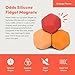 Speks Odds Soft Silicone Fidget Magnets Silent Stress Relief Toys Textured Magnetic Balls for Adults Teens 14 Orange - Image 3