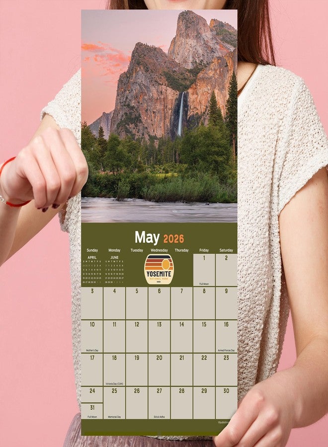 TF Publishing 2026 National Parks Mini Calendar with Monthly Grids for Appointments and Scheduling - Vertical Small Wall Calendar 2026 with Premium Gloss Paper for Home and Office Organization - 7x7in - Image 5
