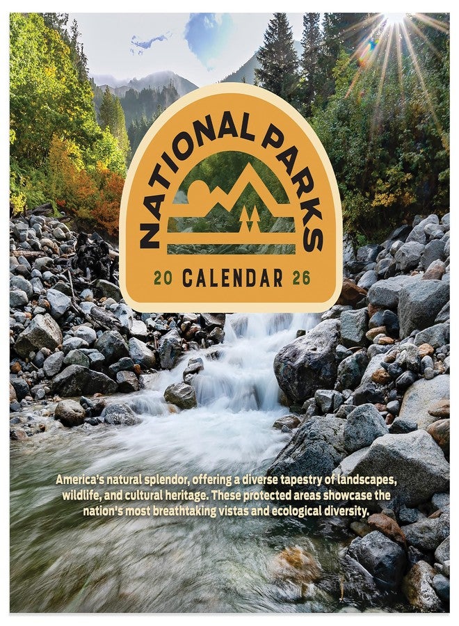 TF Publishing 2026 National Parks Mini Calendar with Monthly Grids for Appointments and Scheduling - Vertical Small Wall Calendar 2026 with Premium Gloss Paper for Home and Office Organization - 7x7in - Image 1