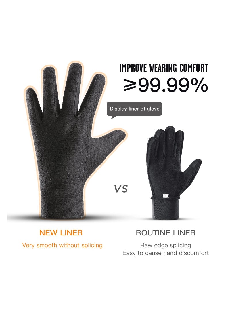 SOLARAE 10℉ Winter Thermal Gloves for Men & Women - Waterproof, Windproof Touch Screen Gloves for Outdoor Sports, Cycling, Driving, Hiking, Running, Golfing, Fishing, Shooting (Size M) - Image 5