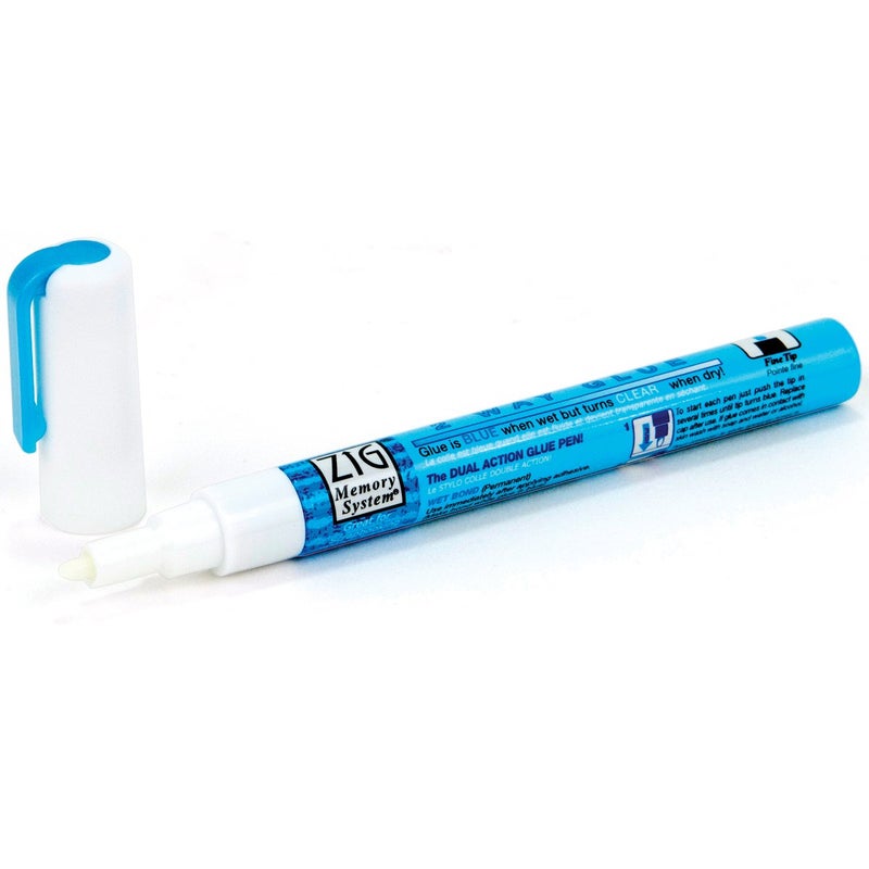 Zig EK Tools EK55-00013 EK Success 55-00013 EK/Zig 2 Way Fine Tip Glue Pen Carded, 6", Multicolor - Image 3