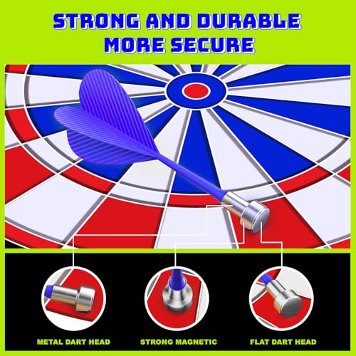 Beayuck Magnetic Dart Board for Kids - 12pcs Magnetic Darts, Indoor/Outdoor Kids Games and Party Games, Christmas Birthday Gifts Toys for Boys Ages 3-12 - Image 3