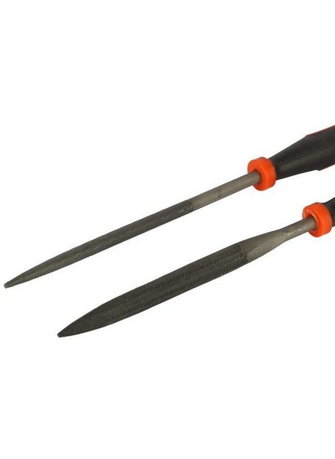 BLACK+DECKER BLACK+DECKER BDHT22148 174mm 6-Piece Steel Needle File Set for Cutting & Smootheing Out Surfaces Ideal for Wood, Metal, Plastic for Home & DIY Use, ORANGE & BLACK  - Image 5