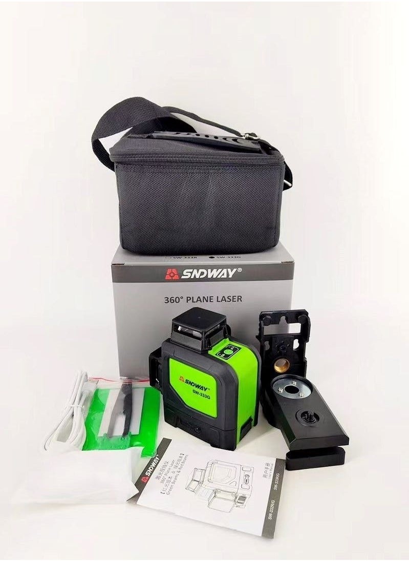 SNDWAY - Cross Line Laser Level Laser Level Self Leveling Green/Red Beam Measure - Image 1