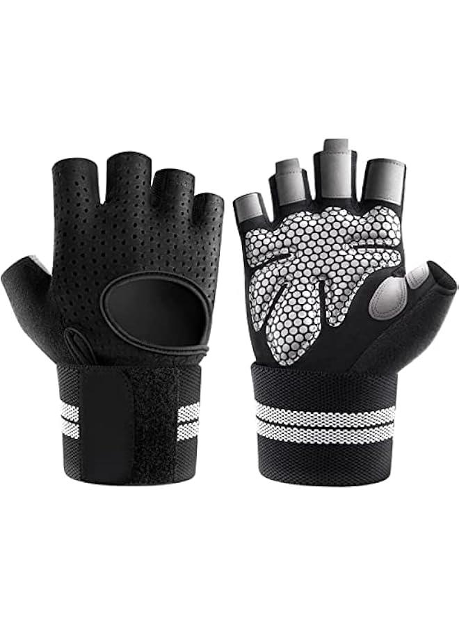 رينكس ات لياقة دية م الميكاوكز، ات قضة لرفع الاثقال وركو القوار والتدري وصالة الالعا الرياضية، حزام حماية كاملة لراحة اليد ودعم المعصم اسود) مقاس L) - Image 1