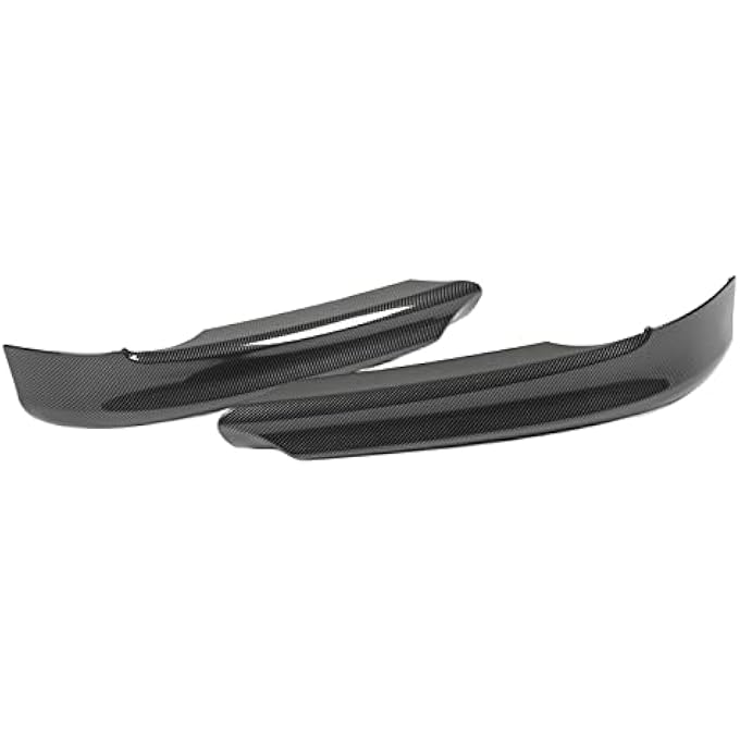 Kufoo Bumper Lip Chin Spoiler, Front Bumper Spoiler Lip Stable Handling Low Drag 1 Pair Scratch Resistant for Vehicle (Carbon Fiber ) - Image 1