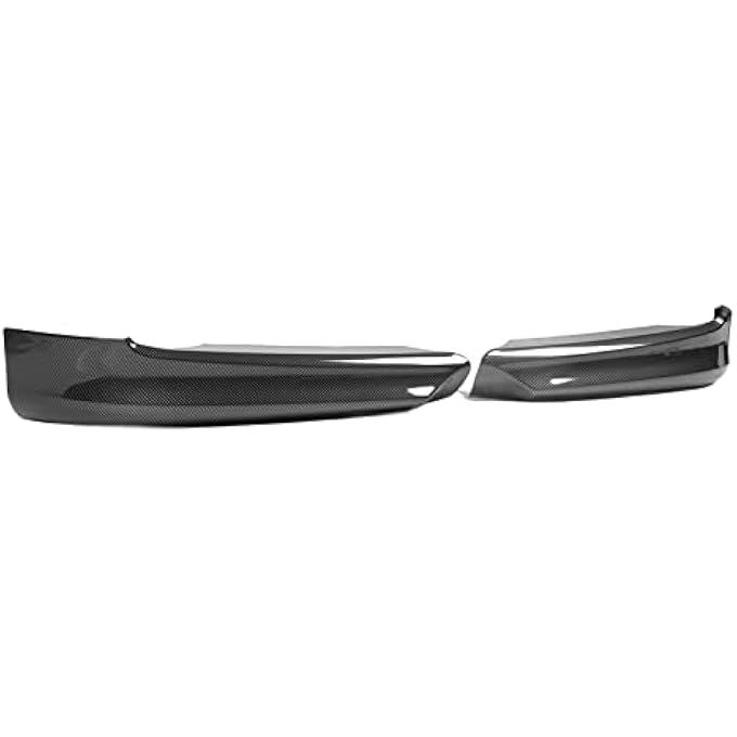 Kufoo Bumper Lip Chin Spoiler, Front Bumper Spoiler Lip Stable Handling Low Drag 1 Pair Scratch Resistant for Vehicle (Carbon Fiber ) - Image 4