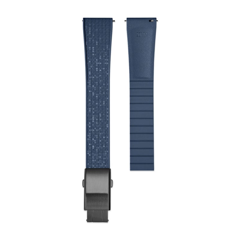 Bluejw Quick Release FKM Rubber Watch Strap 18mm 20mm 21mm 22mm - Premium Waterproof Replacement Band for Tissot & Omega Watches - Image 1
