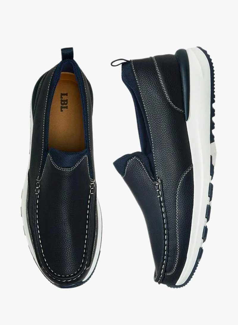 ال بي ال من شو اكسبرس أحذية رجالية بدون رباط بنقوش