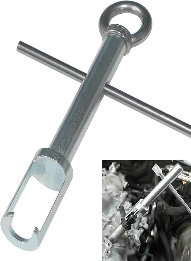 DPTOOL طقم أدوات ضبط توقيت عمود الكامات لمحرك DPTOOL متوافق مع محركات مرسيدس بنز M157 وM276 وM278، يتضمن أداة ضبط عمود الكامات وأداة تركيب واستبدال مانع تسرب حاقن الوقود. بديل للأرقام 276589014000 و278589002300. - Image 4