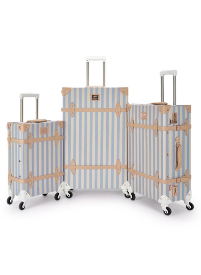 LIMRA Travel Bags Classic Leather Luggage 4 Pcs Set 28''-24''-20'''-13'''Inches  - Image 2
