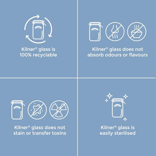 Kilner Premium 1.5L Airtight Square Clip Top Glass Jar for Food Storage, Biscuits, Cereals, Pulses | Multipurpose, BPA Free, Reusable Kitchen Container - Image 4