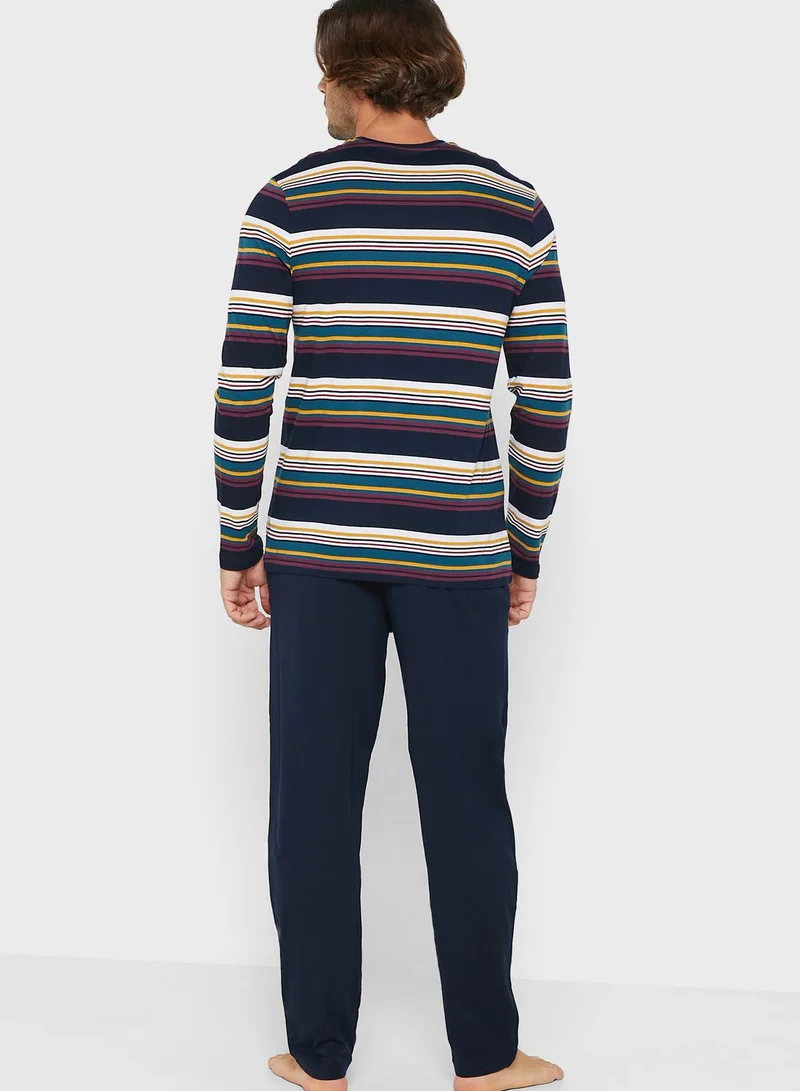 Marks & Spencer Striped Pyjama Set