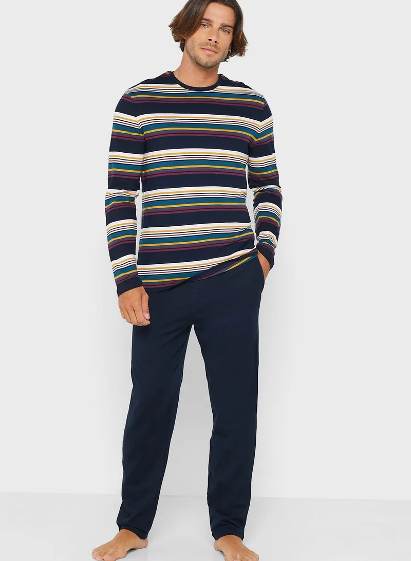 Marks & Spencer Striped Pyjama Set