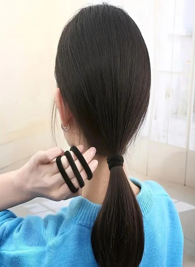 باكتيف عبوة من 20 ربطة شعر من قماش عالي المرونة مع زجاجة - ربطات شعر بتصميم بسيط ولون موحد - حلقات شعر متينة وسميكة للنساء - مثالية لعيد الحب - Image 4