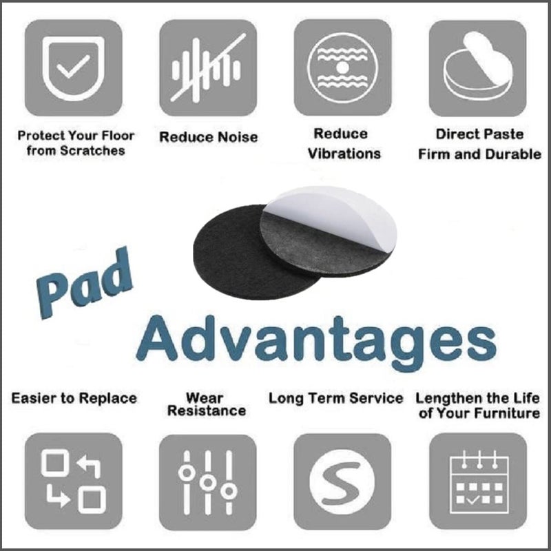 TJIKKO Tjikko Anti Vibration Pad Round for Washing Machines and Home Furniture and Tools Pack of 4  - Image 3