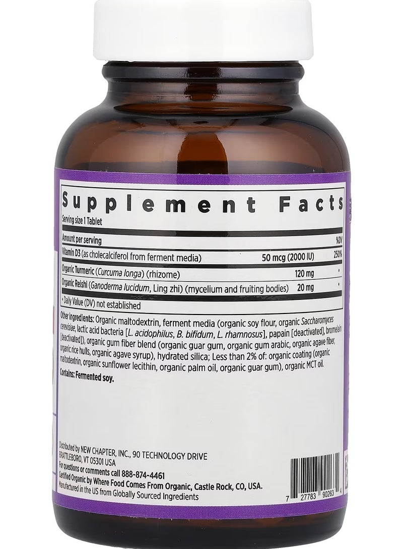 New Chapter Fermented Vitamin D3, 2,000 IU, 60 Vegetarian Tablets - Image 5