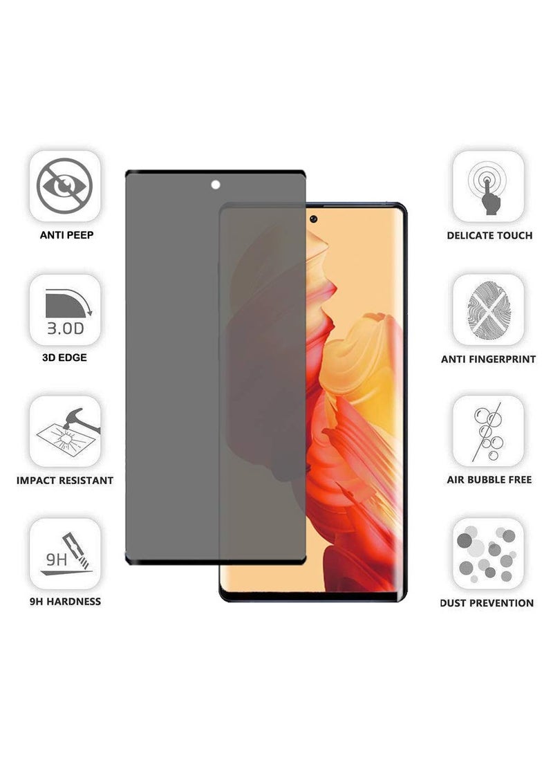 Generic - Galaxy Note 10 Plus Privacy Screen Protector Dariusq 9H Hardness Anti Spy Tempered Glass For Samsung Galaxy Note 10 Plus Note 10 Plus Note 10 Pro Case Friendly Anti Scratch Anti Bubble - Image 1