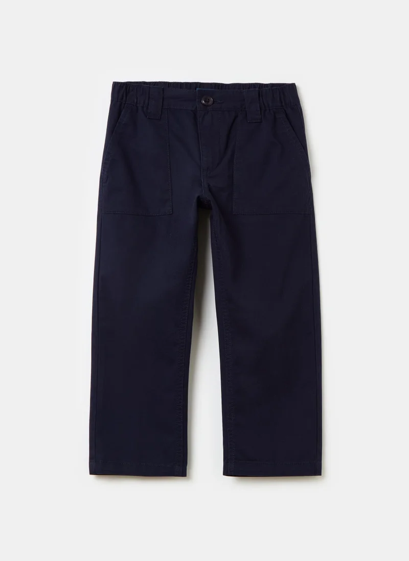 Ovs Cotton trousers with pockets