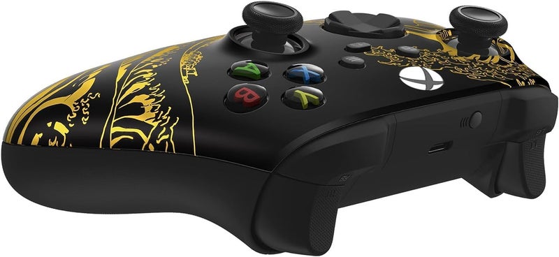 Custom Controllerzz Wireless Controller for Microsoft Xbox Series X/S & Xbox One - Soft Touch Feel - Custom Series X/S Controller (X/S Golden Waves) - Image 4