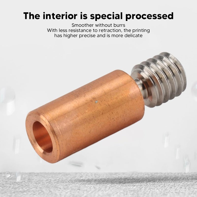 Tyenaza 2 Pcs Bimetal Heat Break Strong Thermal Barrier High Hardness Alloy Copper All Metal Heatbreak for 3D Printer - Image 2