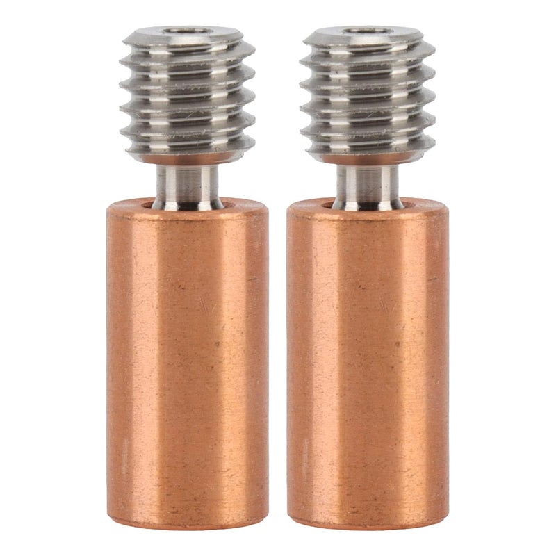 Tyenaza 2 Pcs Bimetal Heat Break Strong Thermal Barrier High Hardness Alloy Copper All Metal Heatbreak for 3D Printer - Image 1