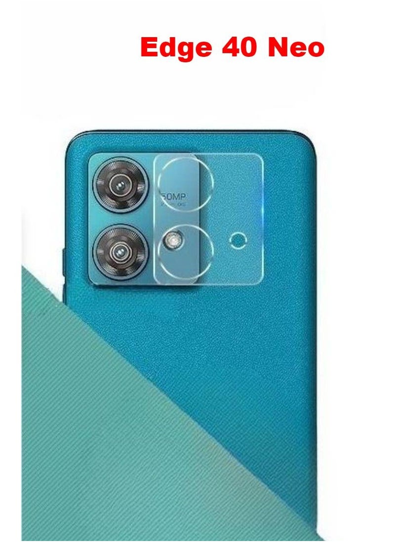 Generic - Motorola Edge 40 Neo Screen Protector, Glass Tempered Bubble Free, Anti-Scratch, Anti-Fingerprint, 9H Hardness 3D Curved Edge Screen Protection  for Accessories（The set includes a lens protector） - Image 1