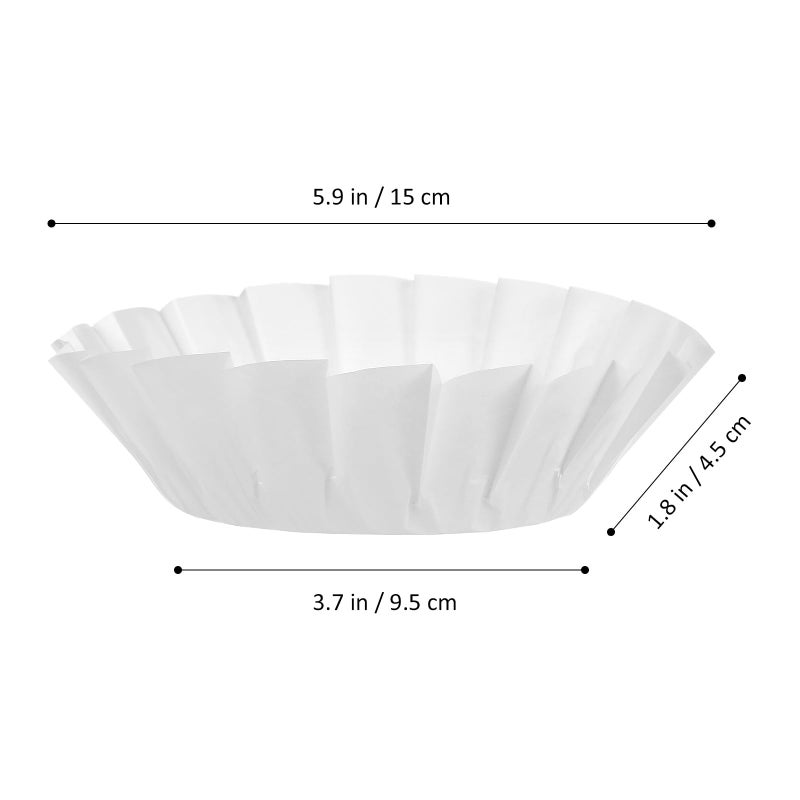200 Pcs White 4 Inch Disposable Baking Cups Food Grade Cupcake Liners Muffin Holders - Image 3