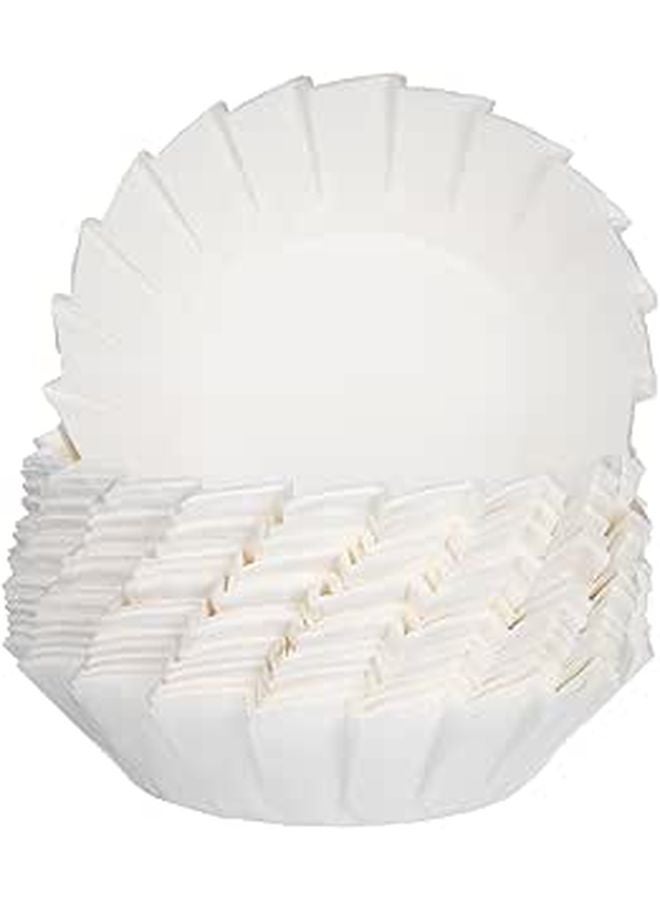 200 Pcs White 4 Inch Disposable Baking Cups Food Grade Cupcake Liners Muffin Holders - Image 1