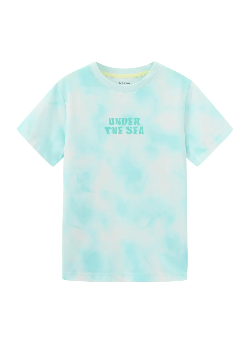 Kids Boys Round v-neck short-sleeved T-shirt