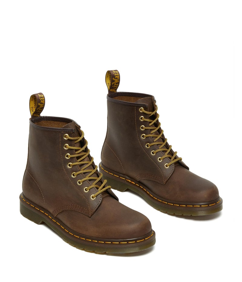 Dr Martens Dr. Martens Unisex 1460 Crazy Horse Leather 8 Eye Boot, Brown, 5 Women/4 Men - Image 2