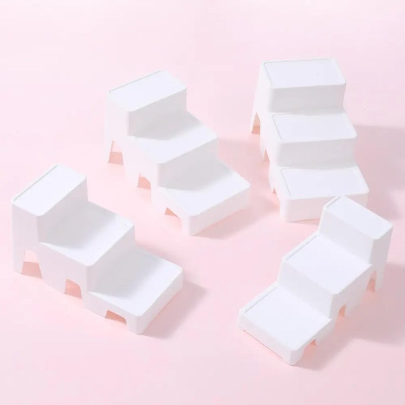 Styleys منظم مستحضرات التجميل ستايلز مع أدراج تخزين 3 طبقات لمستحضرات التجميل للنساء، رف مطبخ، مثالي لمستحضرات التجميل وجرار التوابل - 4 قطع - Image 5