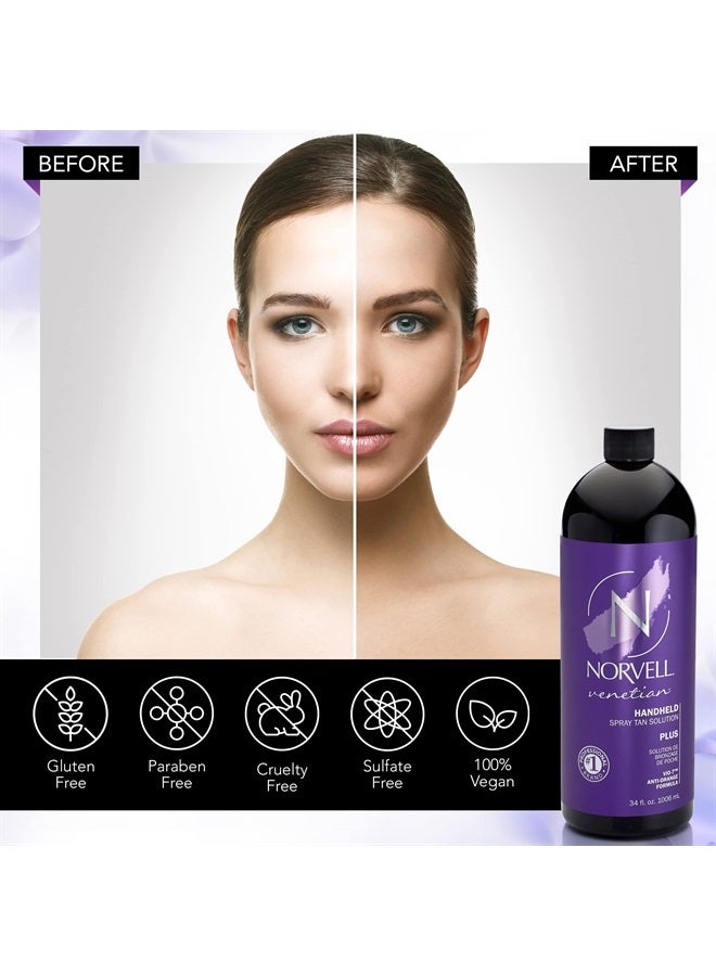norvell Premium Professional Sunless Tanning Spray Tan Solution - Venetian Plus, 1 Liter - Image 4