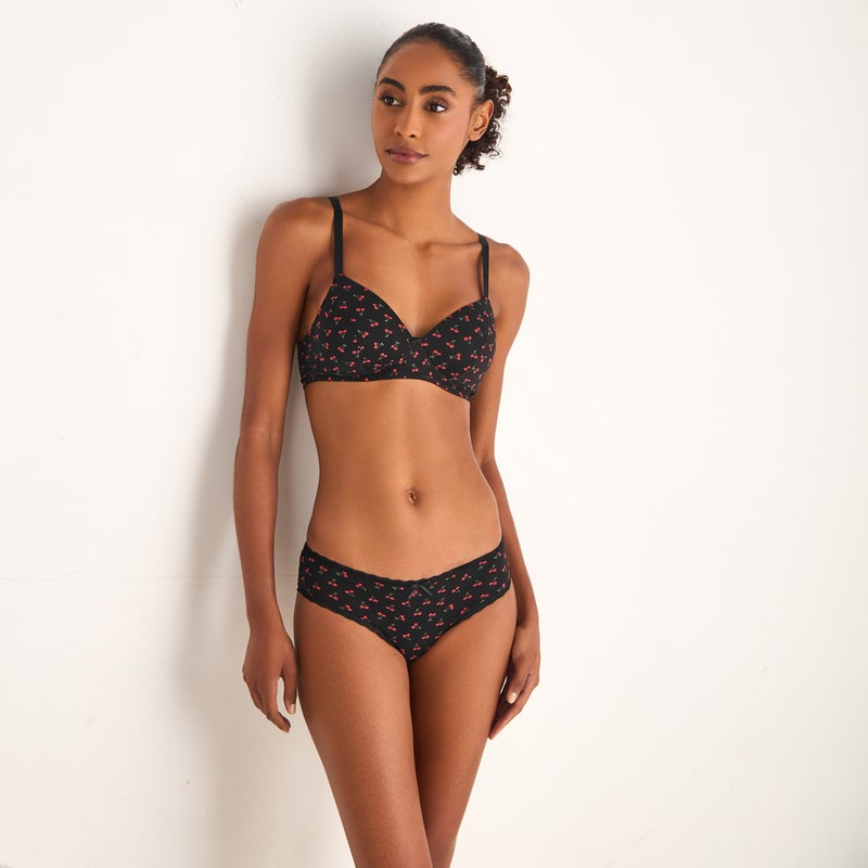 Splash FAV Panty Low-Rise Bikini Briefs with Cherry Print - Image 4