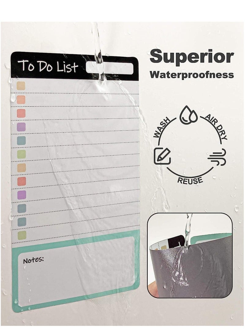 Generic - To Do List Sticky Notes, 8pcs Dry Erase Reusable to Do List Sticky Notes, Daily Planner Chart, Checklist Notepad, Lined Task Todo Memo Pad for Home, Office, Refrigerator, Desk, Mirror - Image 1