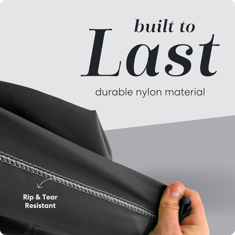 Handy Laundry Nylon XL - Large Capacity with Locking Drawstring, Machine Washable, Fits Laundry Baskets or Hampers, Holds 3 Loads of Clothes - Black (Pack of 2) - Image 4