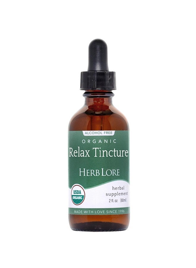 Herb Lore Relax Tincture - Organic Liquid Extract Drops with Lemon Balm, Chamomile, and Skullcap for Kids & Adults (2 fl oz) - Image 1