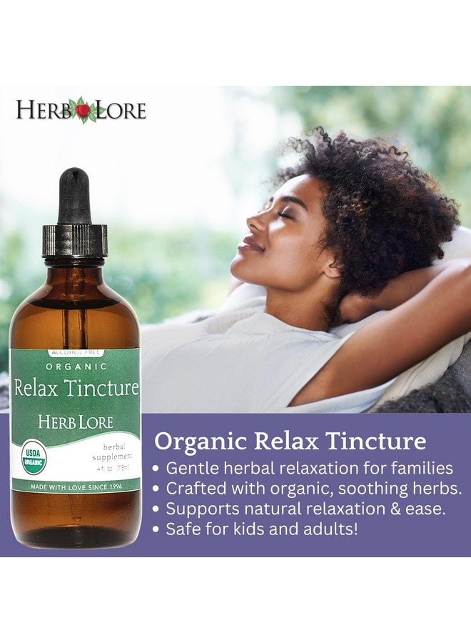 Herb Lore Relax Tincture - Organic Liquid Extract Drops with Lemon Balm, Chamomile, and Skullcap for Kids & Adults (2 fl oz) - Image 2
