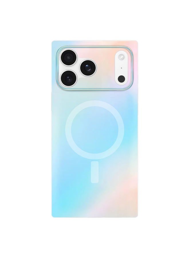 Flaunt Official Square Protective Case - Compatible with iPhone 17 Pro Max - Compatible with MagSafe & Wireless Charging - Drop-Tested & Shockproof - (Iridescent Satin) - Image 1