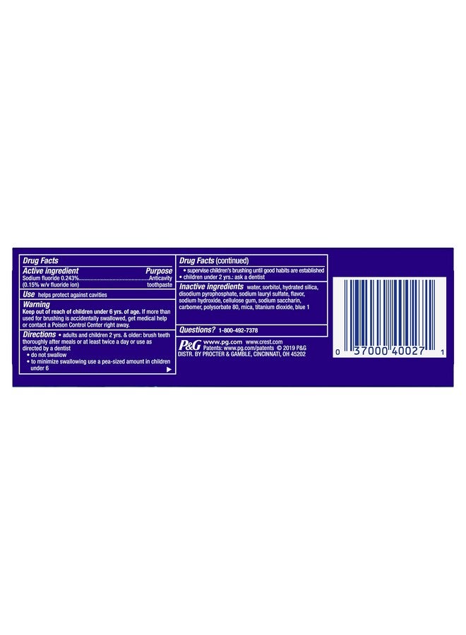 كرست معجون أسنان كريست ثري دي وايت، بنكهة انتعاش القطب الشمالي، 3.0 أونصة - Image 2