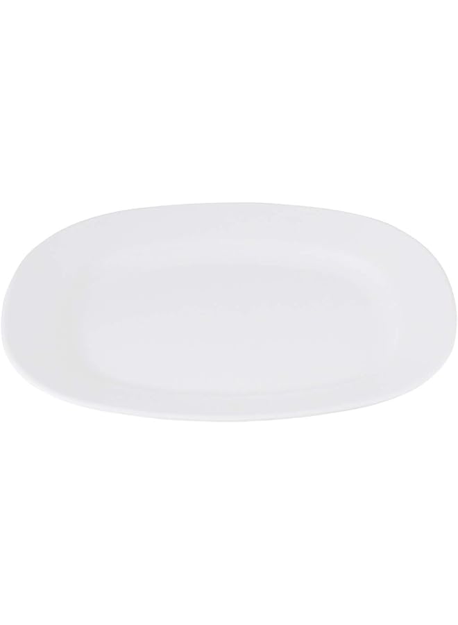 Oval Plate - 14 Inch, White