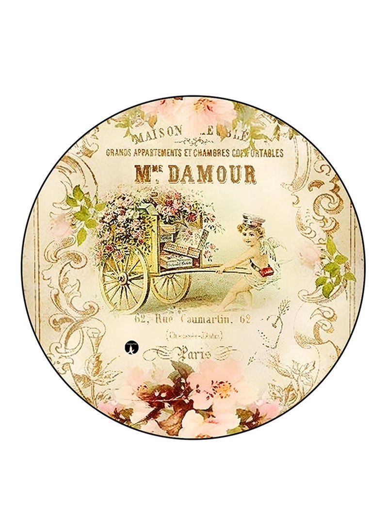 RKN Vintage Art Printed Mouse Pad  Multicolour