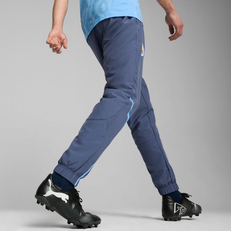 PUMA Manchester City Prematch Mens Blue Woven Pants - Image 4