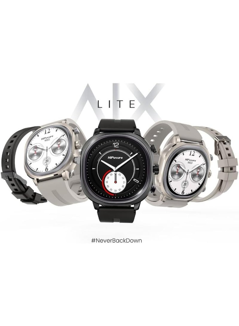 HiFuture HiFuture AIX LITE Smartwatch for Men & Women, 1.43" AMOLED Screen, Wireless Calling, Sleep & Heart Rate Health Monitoring, 8-Day Battery Life, IP68 Waterproof - Champagne Gold  - Image 3