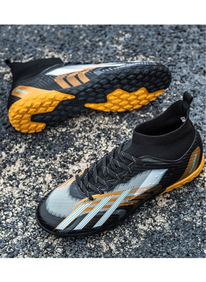 SKT Shiketro Men's And Women's Long-nailed And Broken-Nailed Football Shoes, Soft-Ground Sports Football Shoes, Breathable And Non-Slip Football Shoes, High-Top Elastic Breathable Shoes, Suitable For Adults And Teenagers - Image 2