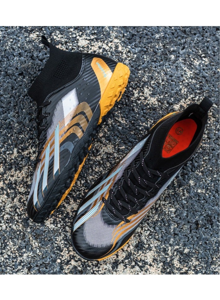 SKT Shiketro Men's And Women's Long-nailed And Broken-Nailed Football Shoes, Soft-Ground Sports Football Shoes, Breathable And Non-Slip Football Shoes, High-Top Elastic Breathable Shoes, Suitable For Adults And Teenagers - Image 3