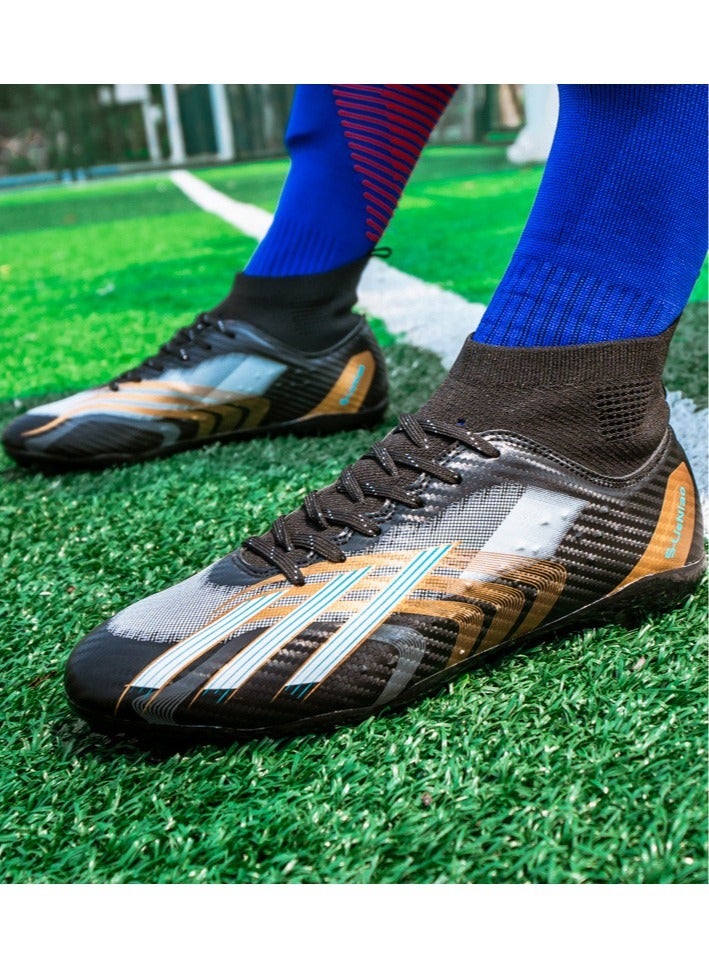 SKT Shiketro Men's And Women's Long-nailed And Broken-Nailed Football Shoes, Soft-Ground Sports Football Shoes, Breathable And Non-Slip Football Shoes, High-Top Elastic Breathable Shoes, Suitable For Adults And Teenagers - Image 4