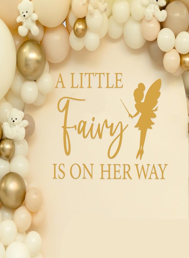 Ramciyo A Little Fairy is on The Way Decal for Backdrop, Fairy Baby Shower Girl Gender Reveal Party Decorations, Balloon Arch Backdrop Decorations - Image 5