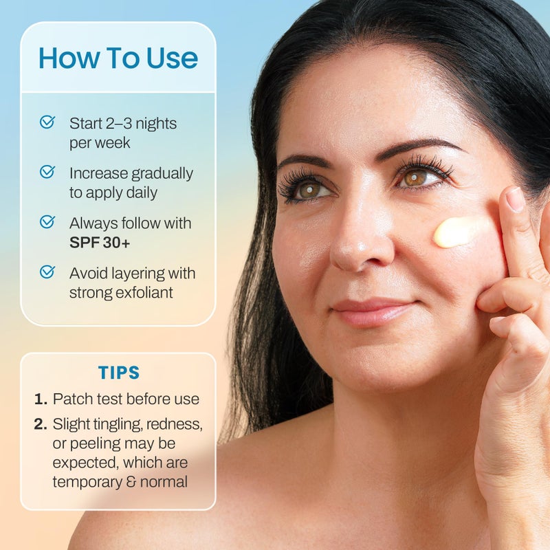 Ebanel Retinol Cream for Face 3.5 oz, Moisturizer with Collagen, Peptides, Ceramides, Hyaluronic Acid, Vitamin C & B5, Firming Anti Aging Face Cream for Wrinkles, Fine Lines, Dark Spots, Day & Night - Image 5